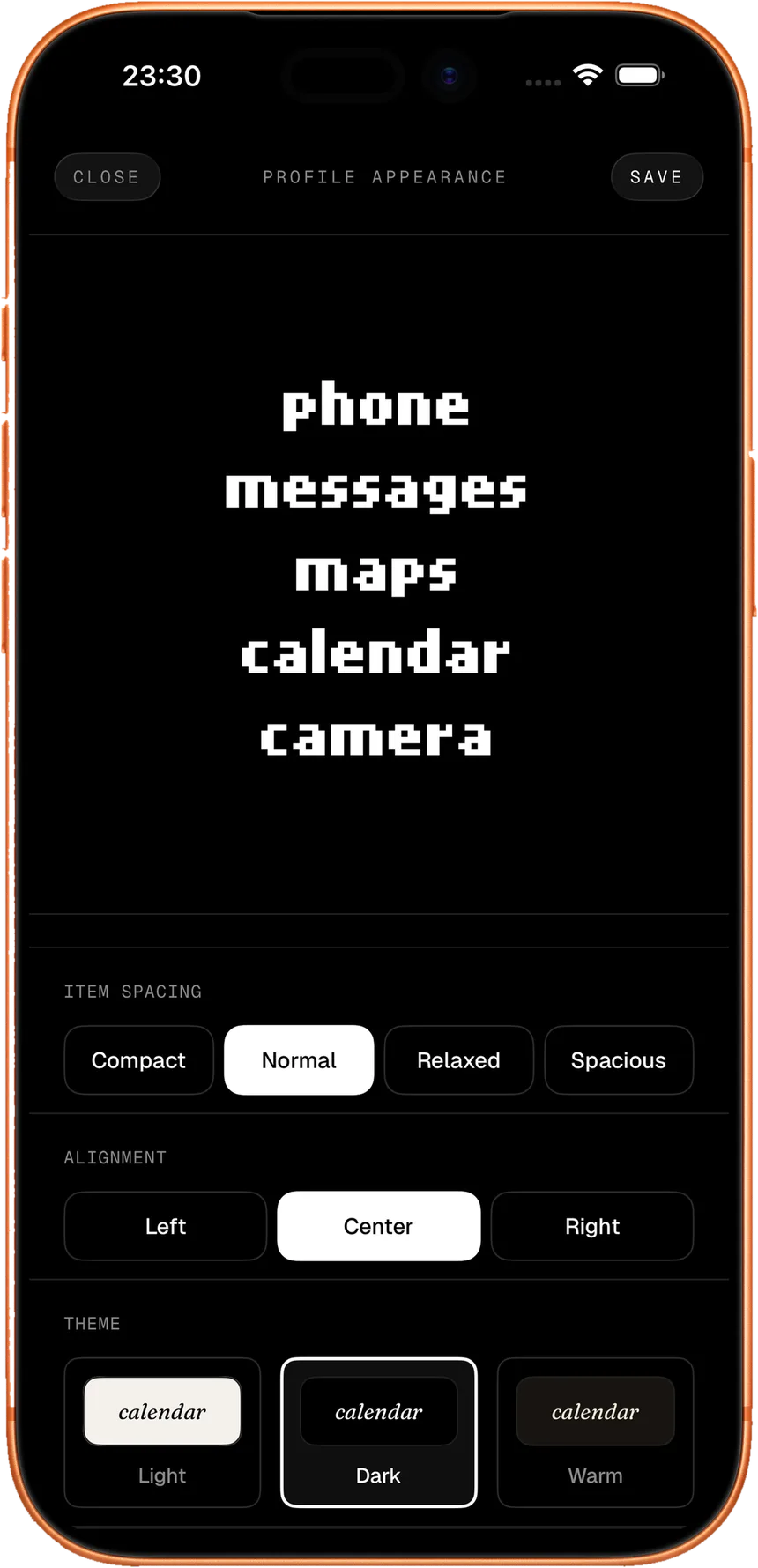 Typography, spacing and color — keep your launcher calm