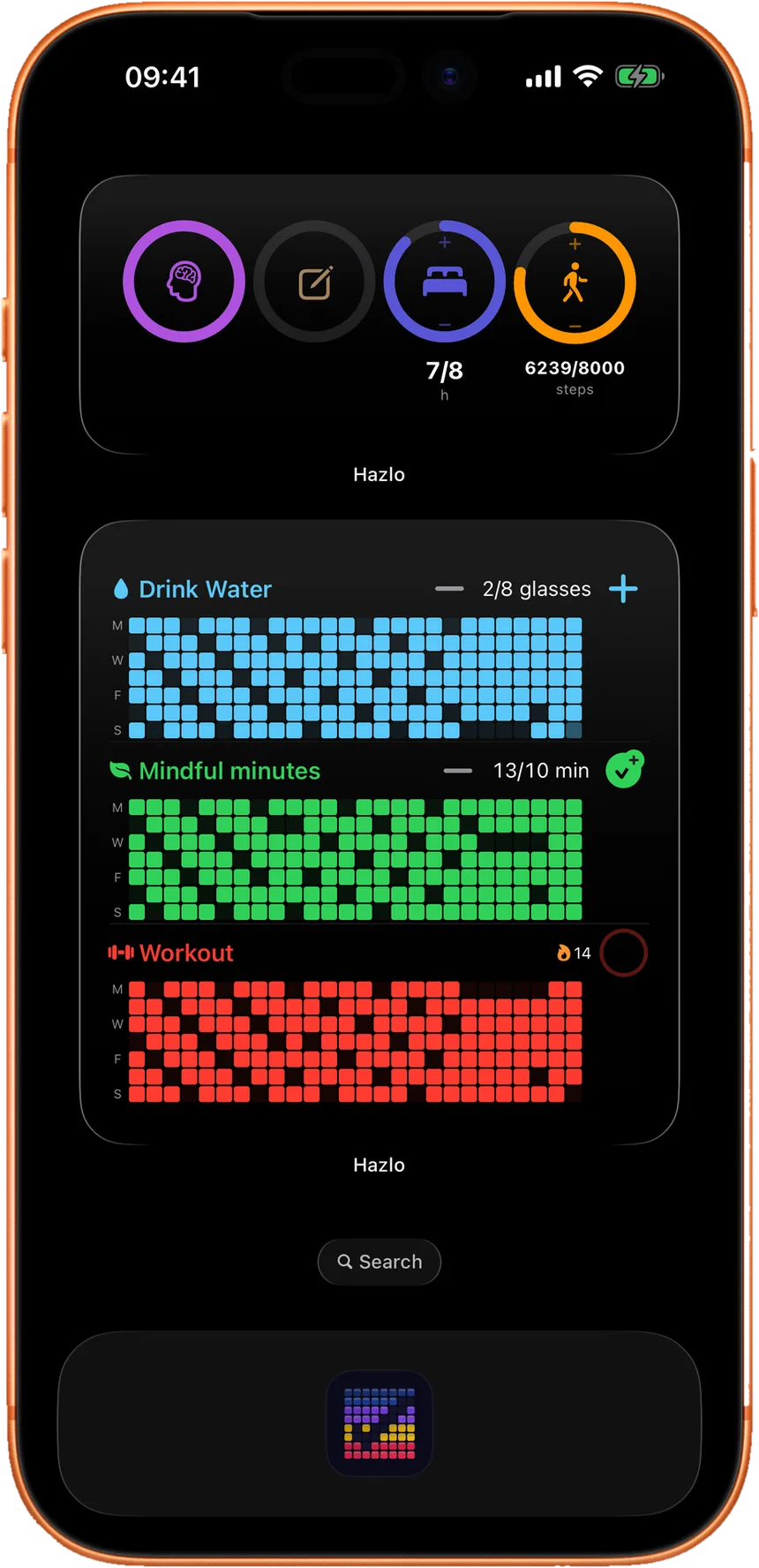 Hazlo home and lock screen widgets